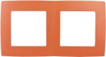 Рамка на 2 поста 12 оранжевый (10/100/2500) ЭРА Б0019396