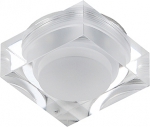 Светильник декор DK D2 "LED светильник квадратный" 3LED*1W 280Lm 3200K белый (3/30/1080) ЭРА Б0003853