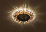 Светильник декор DK LD10 SL OR/WH cо светодиодной подсветкой MR16 прозрачный оранжевый (50/1400) ЭРА Б0028093