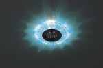 Светильник декор DK LD2 SL/BL+WH cо светодиодной подсветкой (голубой+белый) прозрачный (50/1400) ЭРА Б0019200