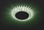 Светильник декор DK LD24 GR/WH cо светодиодной подсветкой Gx53 зеленый (50/800) ЭРА Б0029634