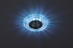 Светильник декор DK LD3 SL/WH+BL cо светодиодной подсветкой( белый+голубой) прозрачный ЭРА Б0019203