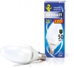 Лампа светодиодная B35 230 В 5.3 (50) Вт 4000K E14 холодный белый свет свеча ECOWATT 4606400419334
