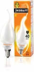Лампа энергосберегающая BXS35 9 Вт 827 E14 тёплый белый свет свеча "лебединая шея" ECOWATT 4606400608653